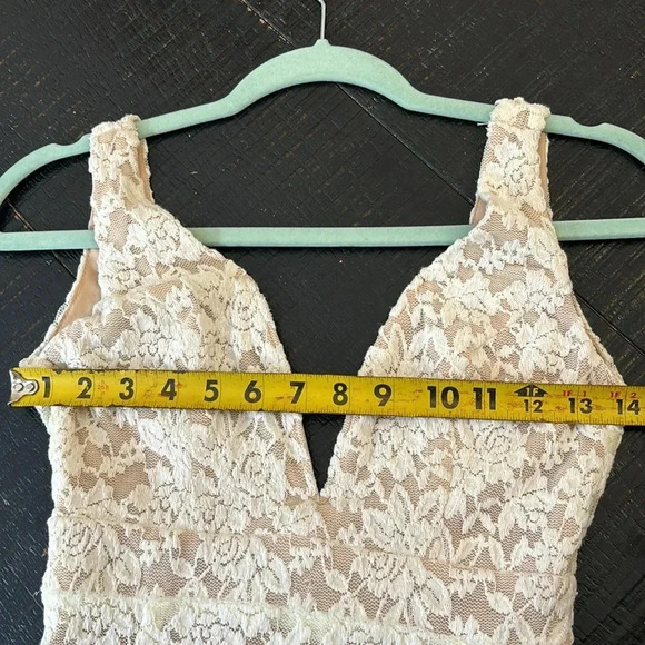 Lulus Fashion Lace Off Ivory Lace Dress beige off white size XS - Picture 14 of 15